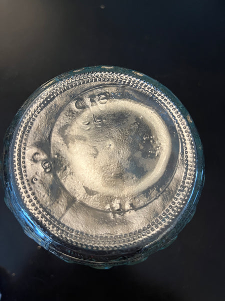 Vintage CFG Clear Glass Textured Vase