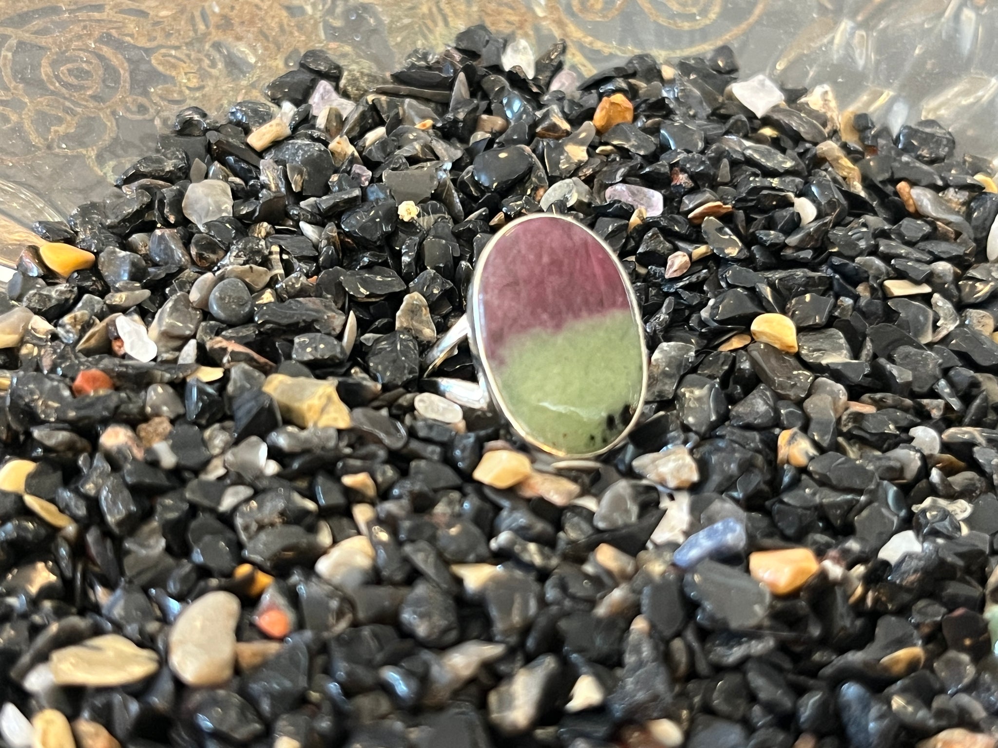 Silver .925 Ruby Zoisite Ring (182)