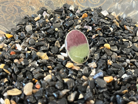 Silver .925 Ruby Zoisite Ring (182)