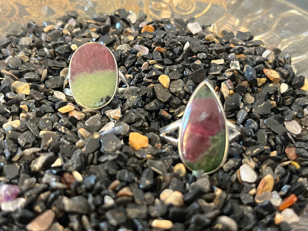 Silver .925 Ruby Zoisite Ring (182)