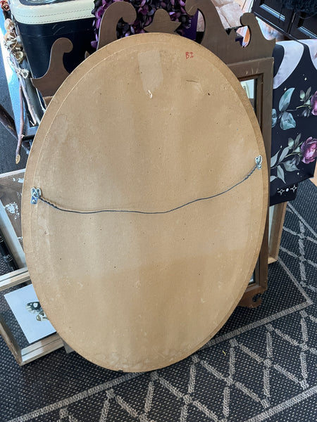Vintage Large Oval Mirror