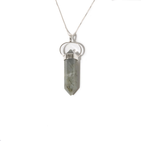 Labradorite Double Terminated - 925 Sterling Silver Pendants