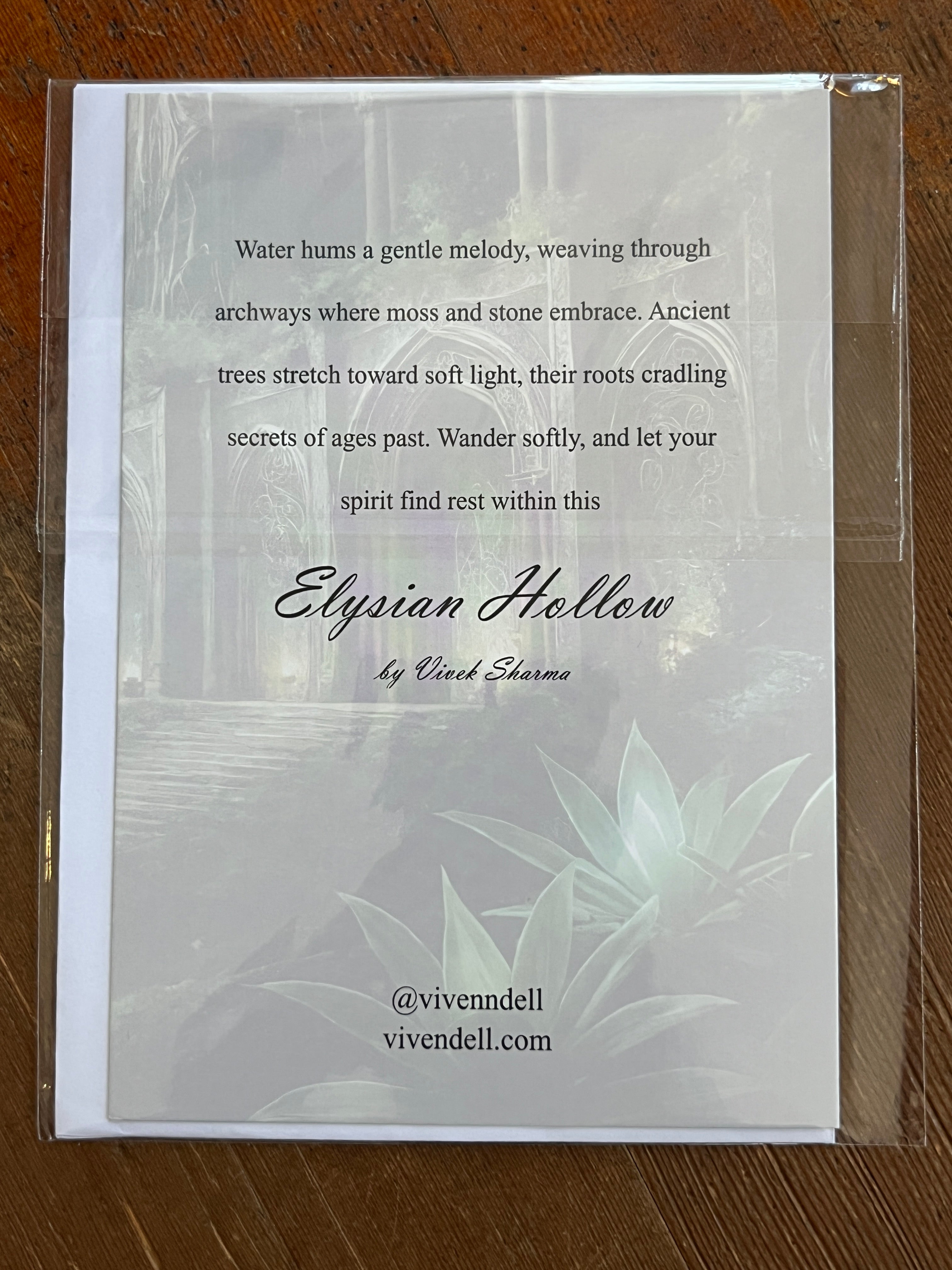 Elysian Hollow Card by Vivek Sharma