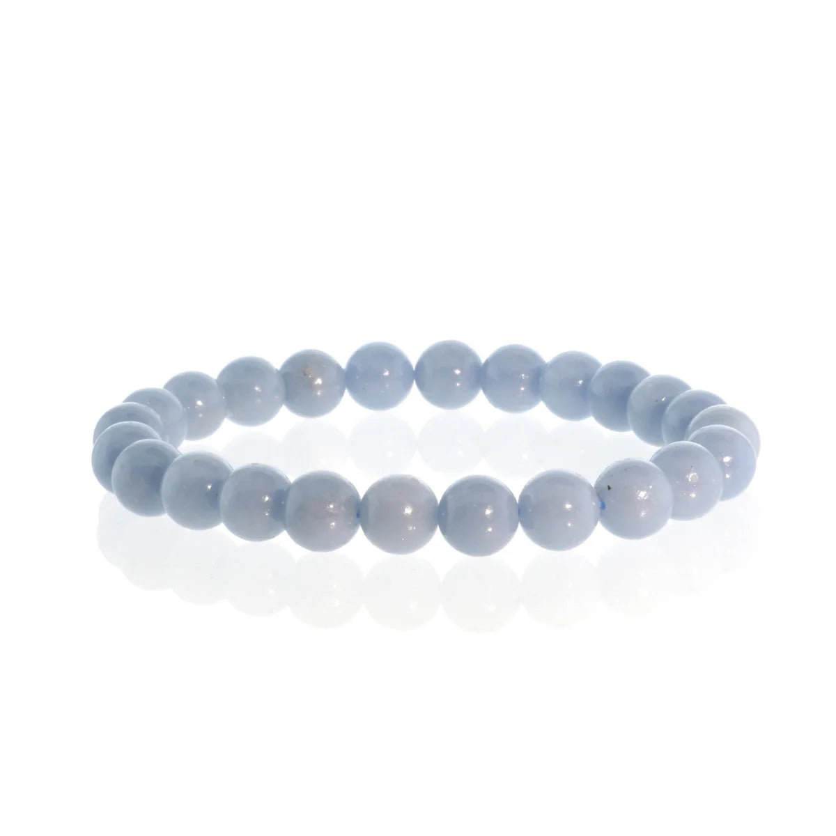 Tumbled 8mm Gemstone Bead Stretch Bracelet