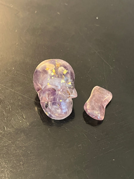 Skull Pouch w/ Crystal