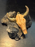 P + G No Bull Skull Pendant