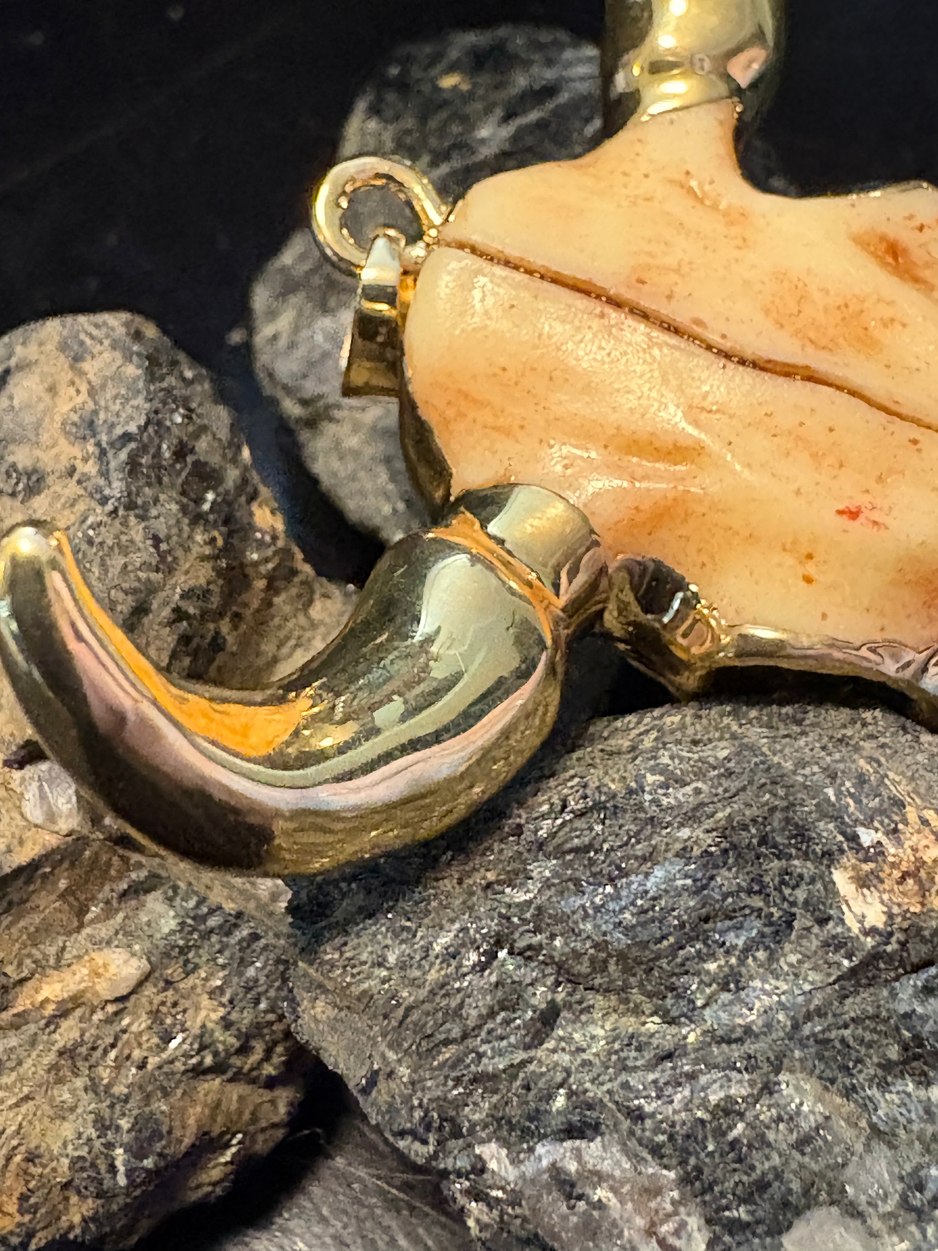 P + G No Bull Skull Pendant