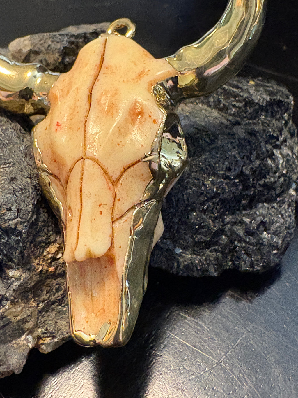 P + G No Bull Skull Pendant