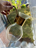 Vintage Brass & Glass Solar Carafe