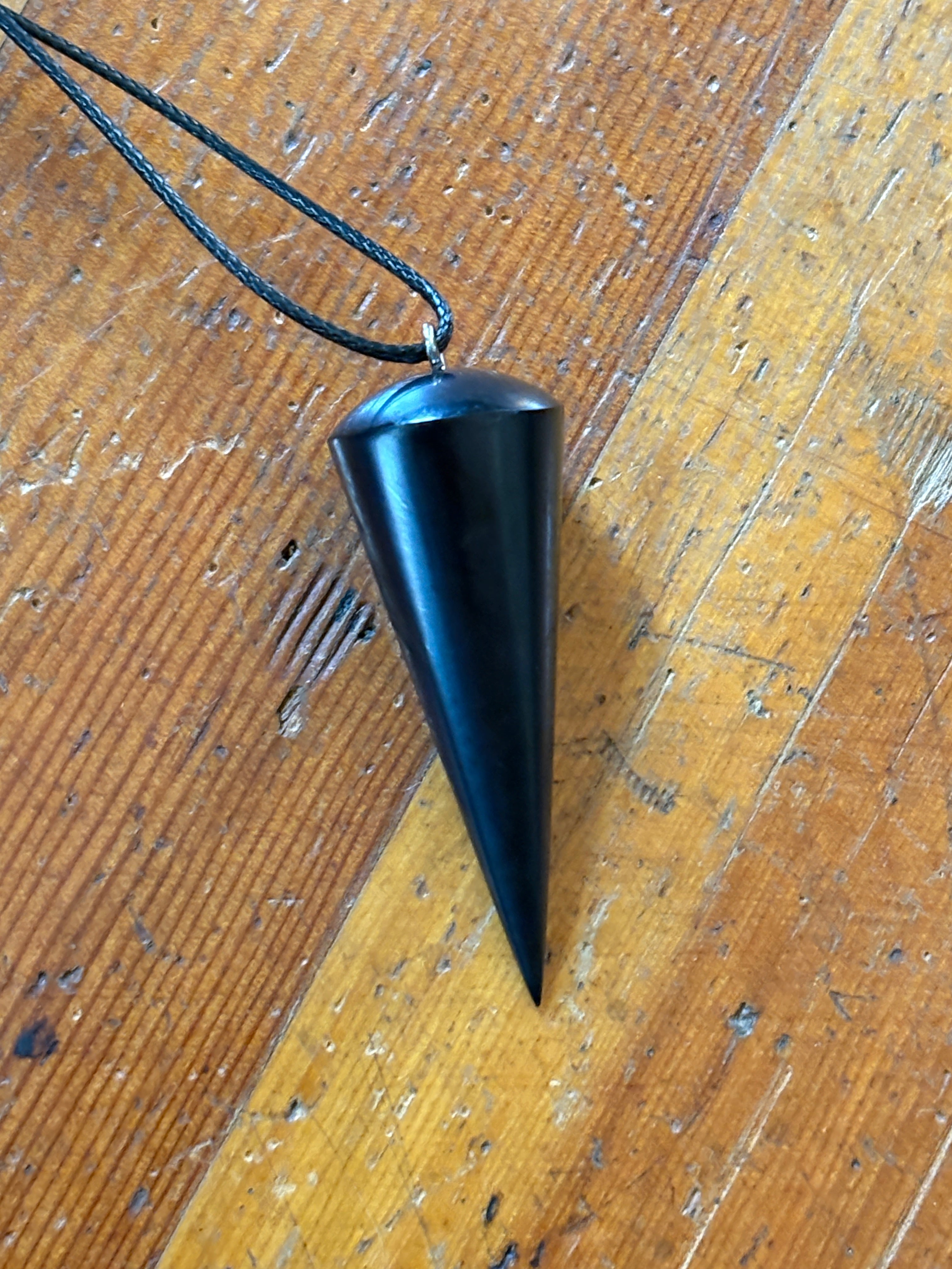 Russian Shungite Pointed Pendulum