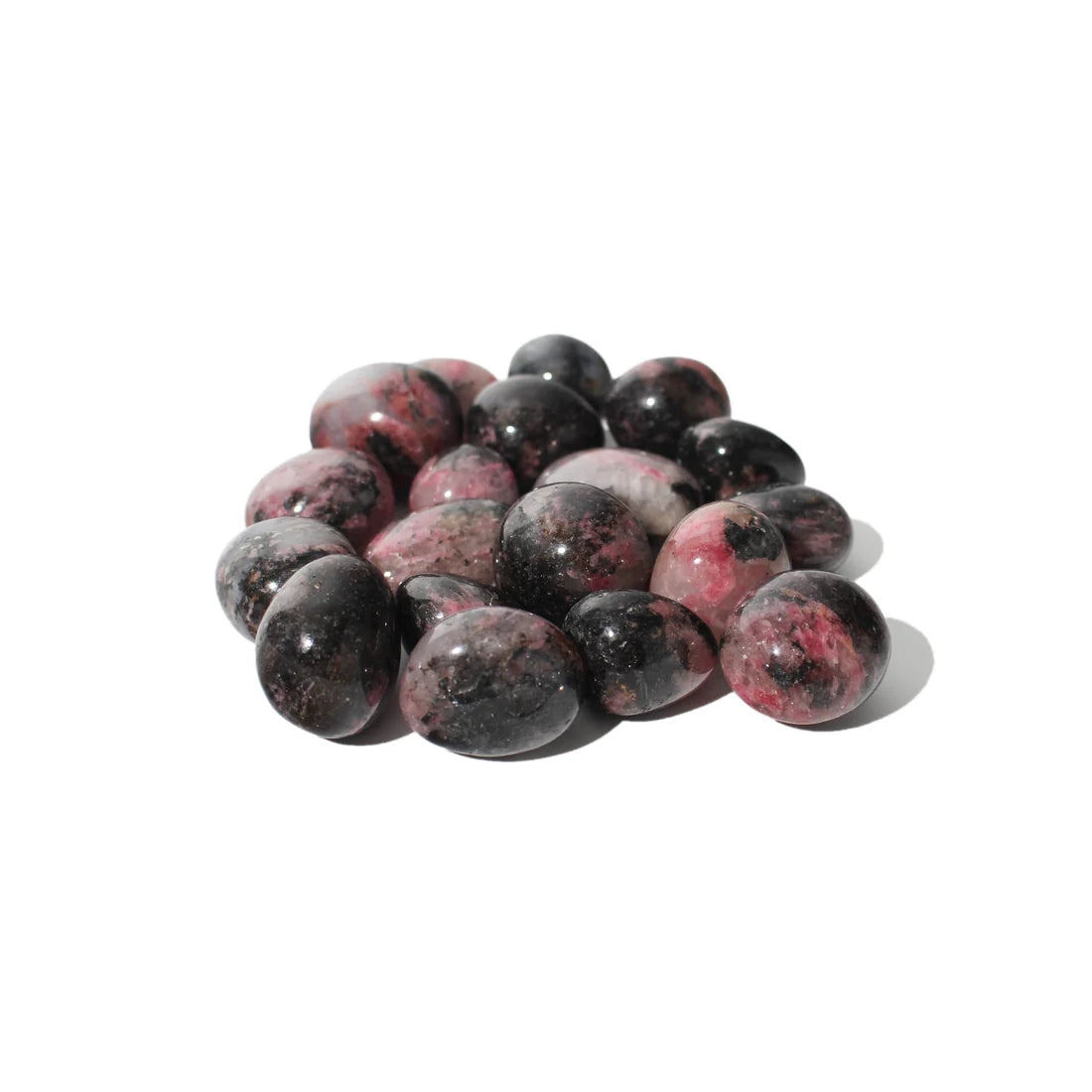 Rhodonite Dark Tumbled Stone – Love, Compassion & Emotional Healing Crystal
