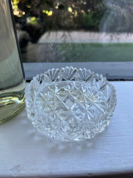 Vintage Bohemia Czechoslovakia Crystal Wine Coaster