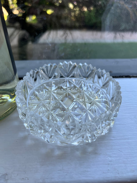 Vintage Bohemia Czechoslovakia Crystal Wine Coaster