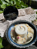 Black Obsidian Scrying Mirror Set