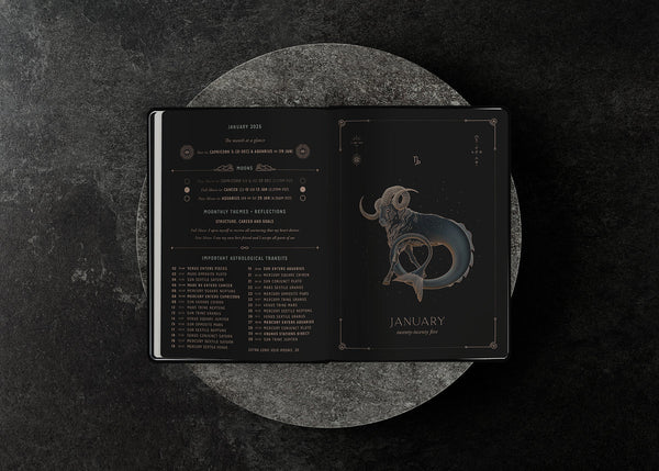 Magic of I. 2025 ASTROLOGICAL PLANNER - BLACK
