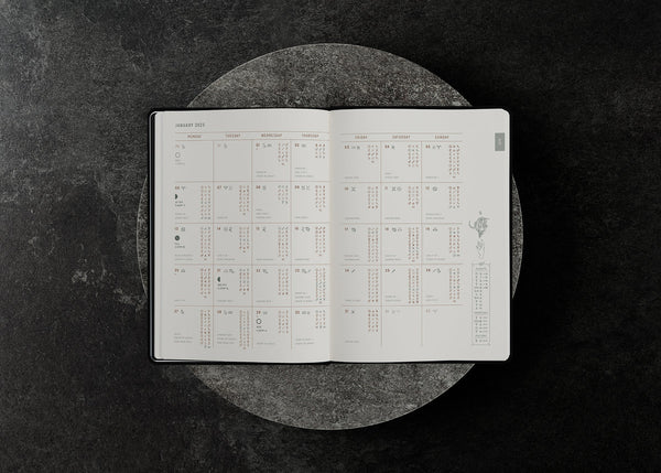 Magic of I. 2025 ASTROLOGICAL PLANNER - BLACK