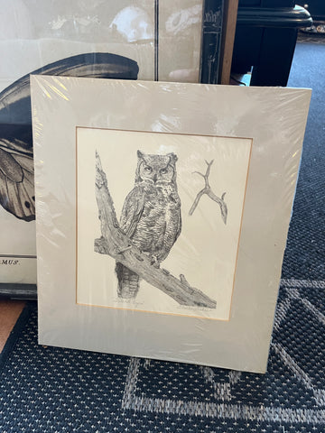 “Silent Eyes” Great Horn Owl by Sheila Butler