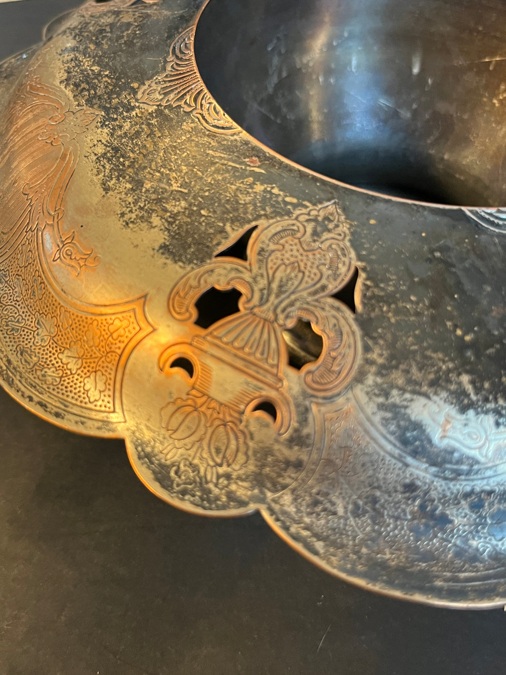 Vintage Rogers Silver Flower Plate