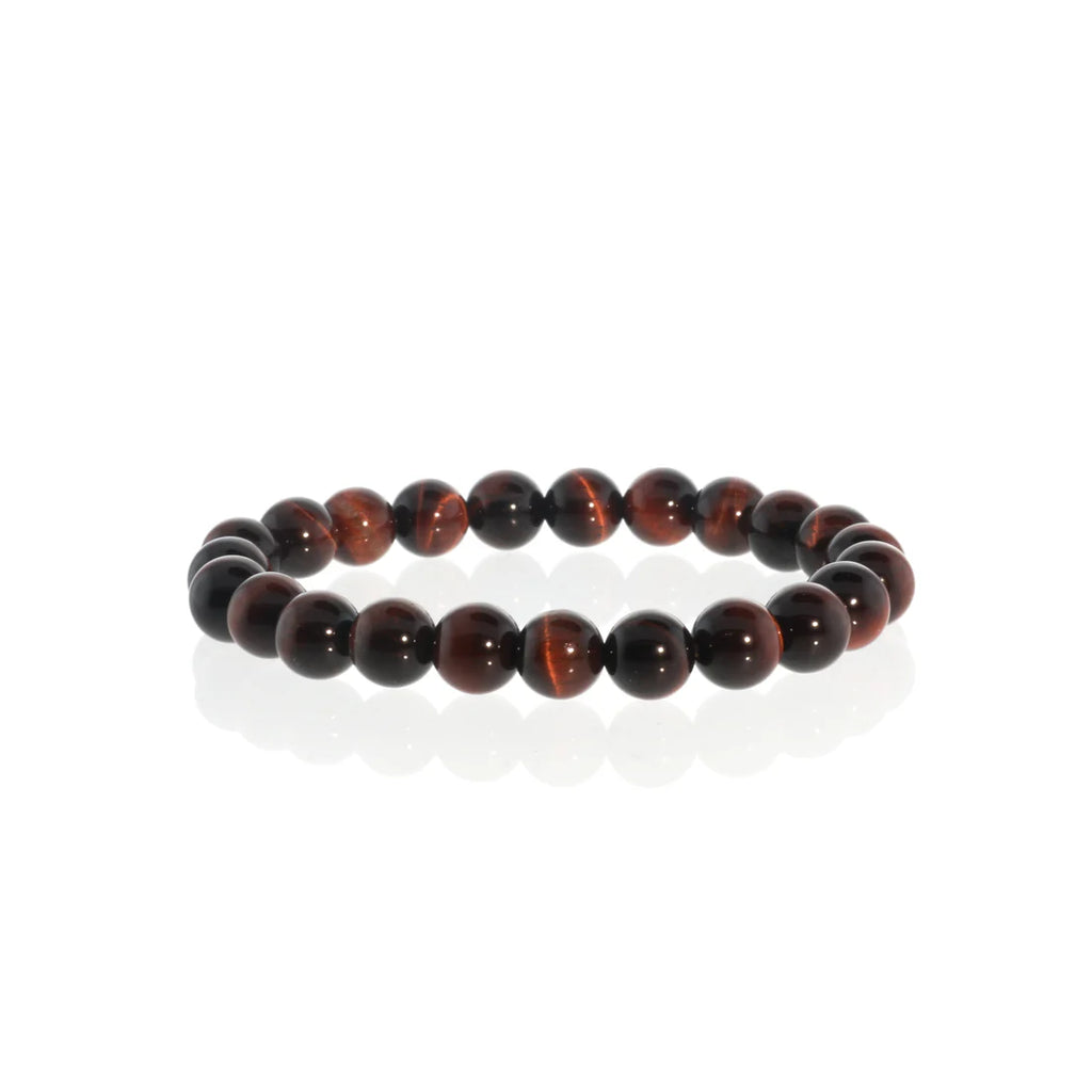 Tumbled 8mm Gemstone Bead Stretch Bracelet