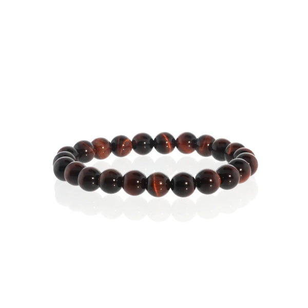 Tumbled 8mm Gemstone Bead Stretch Bracelet