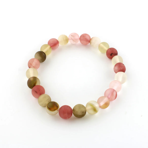 Tumbled 8mm Gemstone Bead Stretch Bracelet