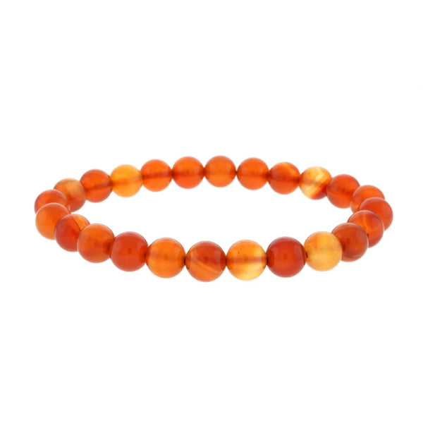 Tumbled 8mm Gemstone Bead Stretch Bracelet