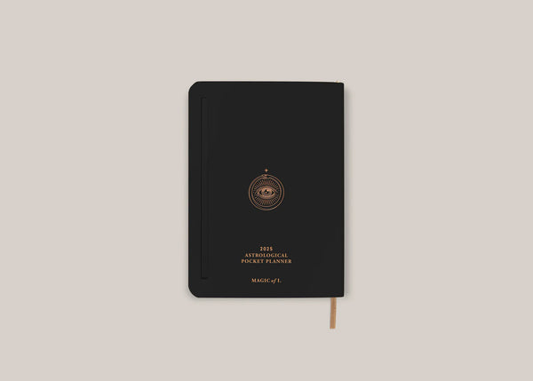 Magic of I. 2025 ASTROLOGICAL POCKET PLANNER - BLACK