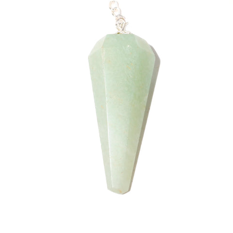 Green Aventurine Pendulum 6 side