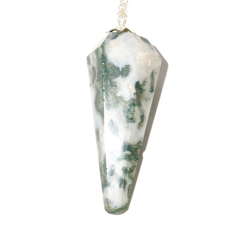 Tree Agate Pendulum 6 side