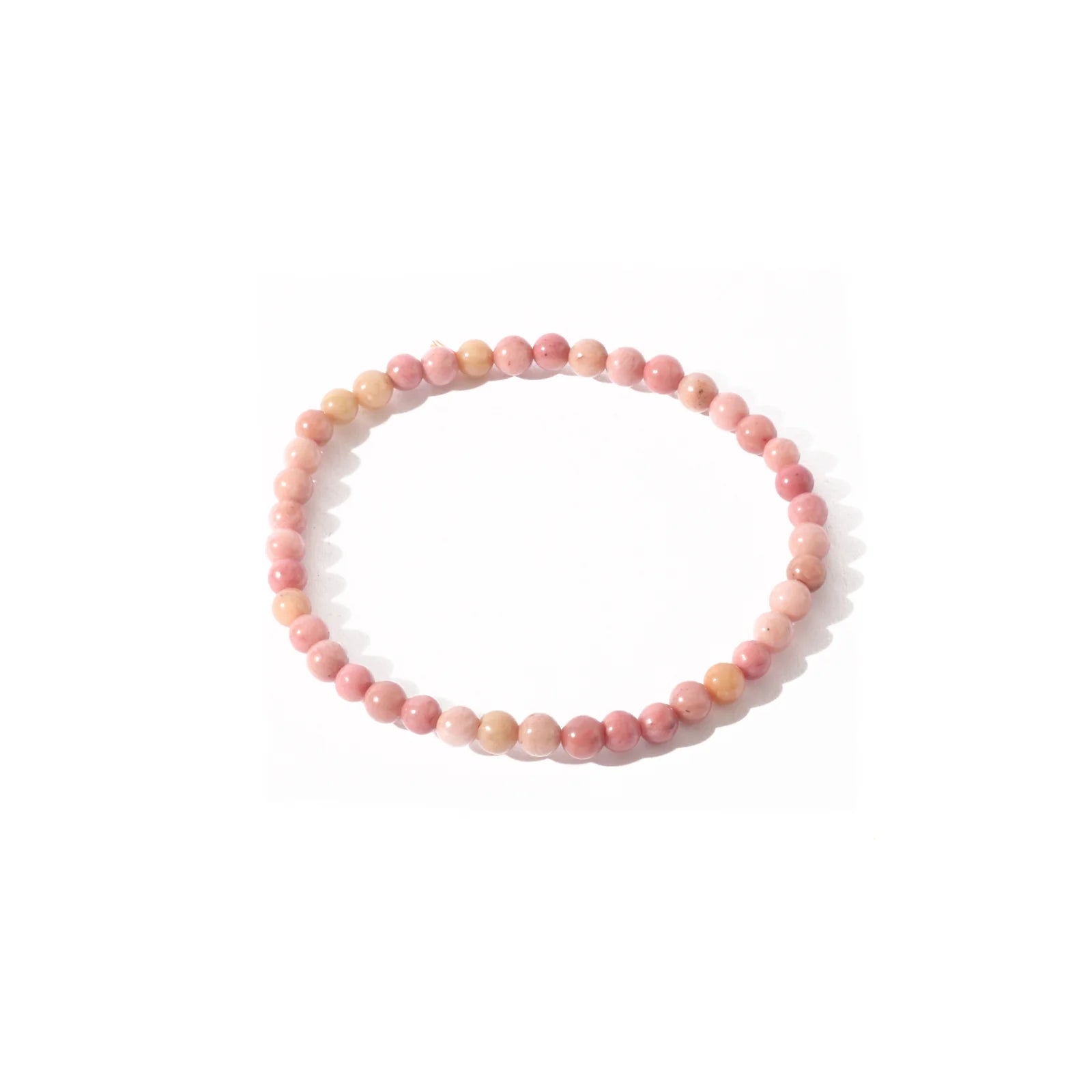 Tumbled 4mm Gemstone Bead Stretch Bracelet