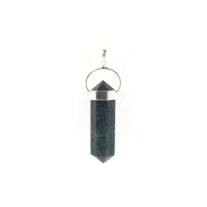 Apatite Blue Double Terminated - 925 Sterling Silver Pendants