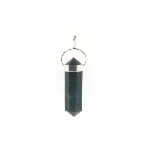 Apatite Blue Double Terminated - 925 Sterling Silver Pendants