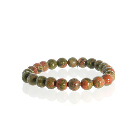 Tumbled 8mm Gemstone Bead Stretch Bracelet