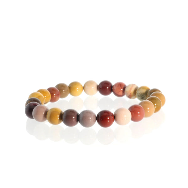 Tumbled 8mm Gemstone Bead Stretch Bracelet