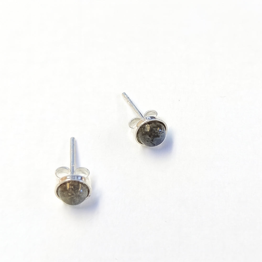 Labradorite .925 Sterling Silver Stud Earrings – Magic & Transformation Crystal Jewelry