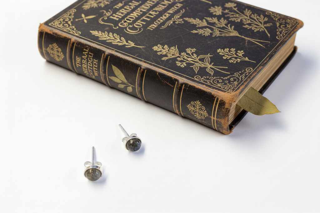Labradorite .925 Sterling Silver Stud Earrings – Magic & Transformation Crystal Jewelry