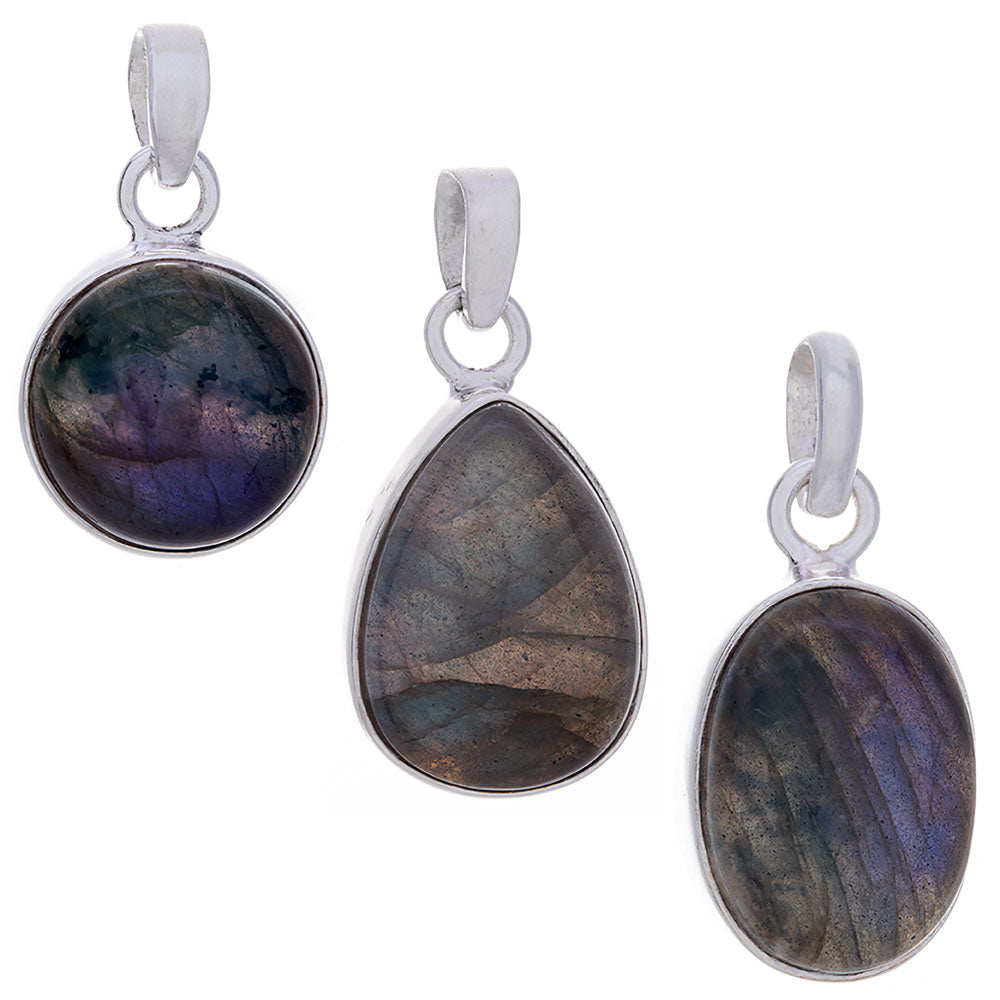 Labradorite .925 Sterling Silver Pendant – Magic & Transformation Crystal Jewelry