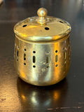 Vintage Indian Brass Pierced Vessel | The Apothecary’s Curiosity – 4”