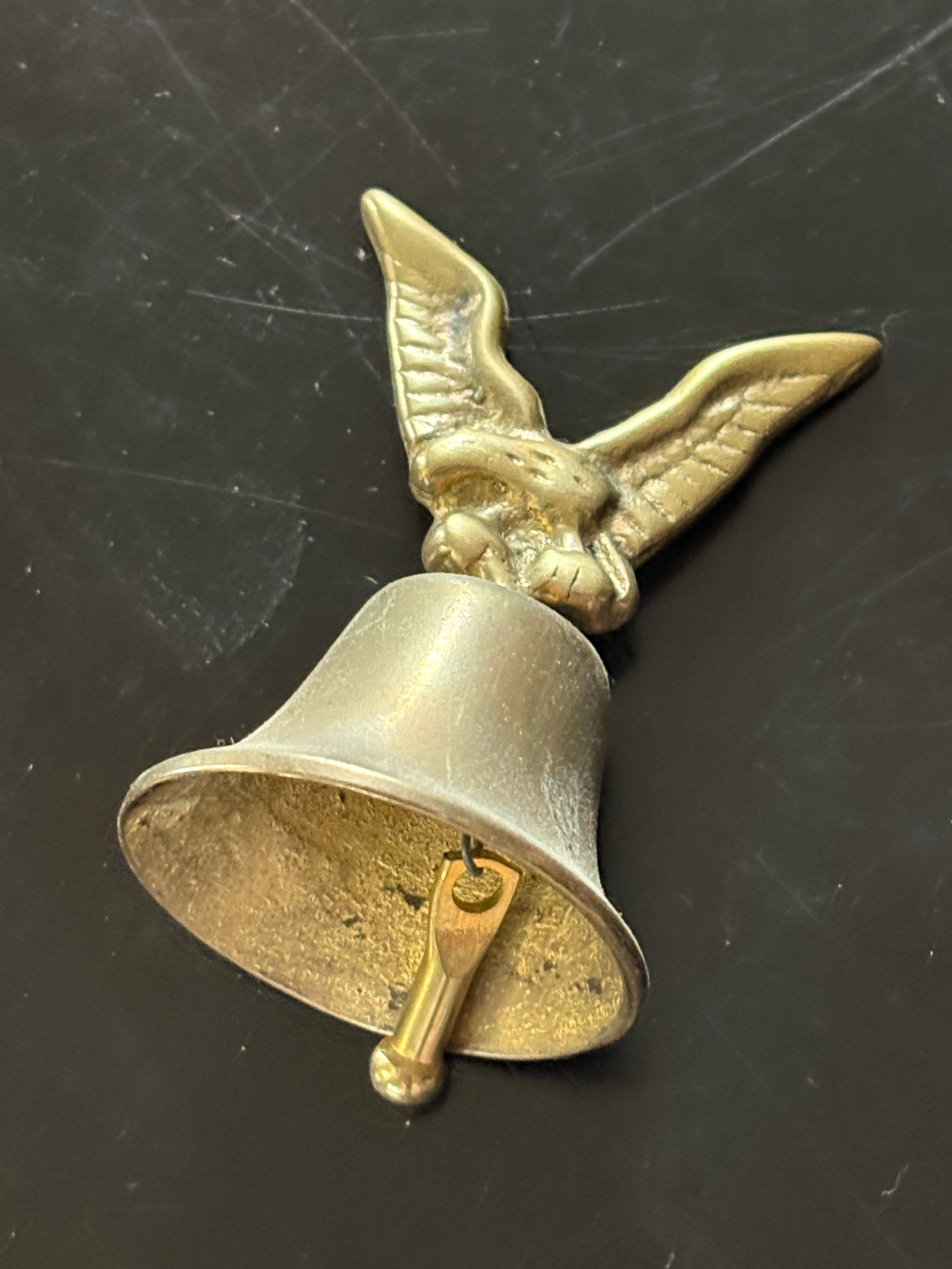 Vintage Brass Eagle Handle Ritual Bell