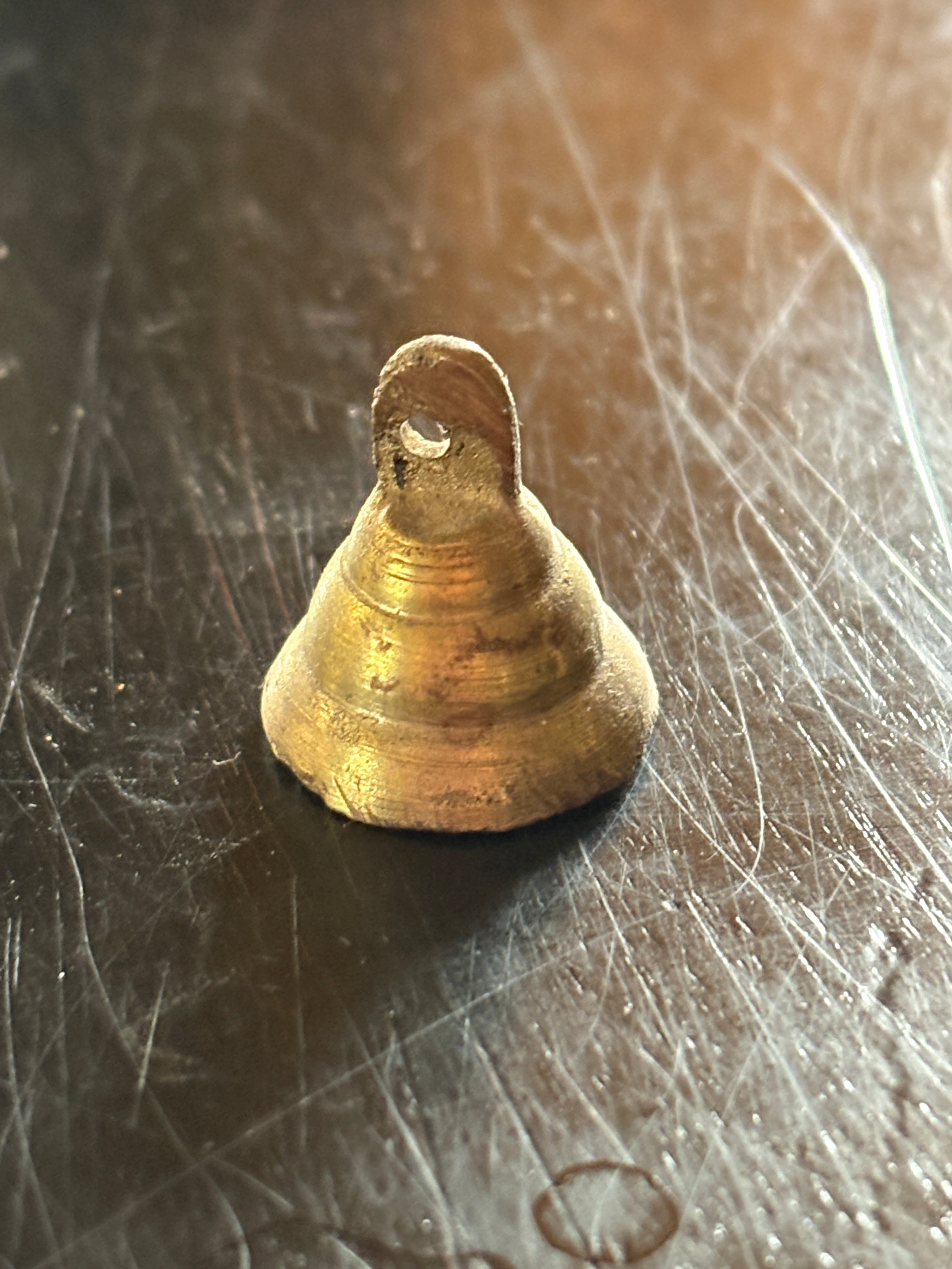 Vintage Micro Brass Spell Jar Bell
