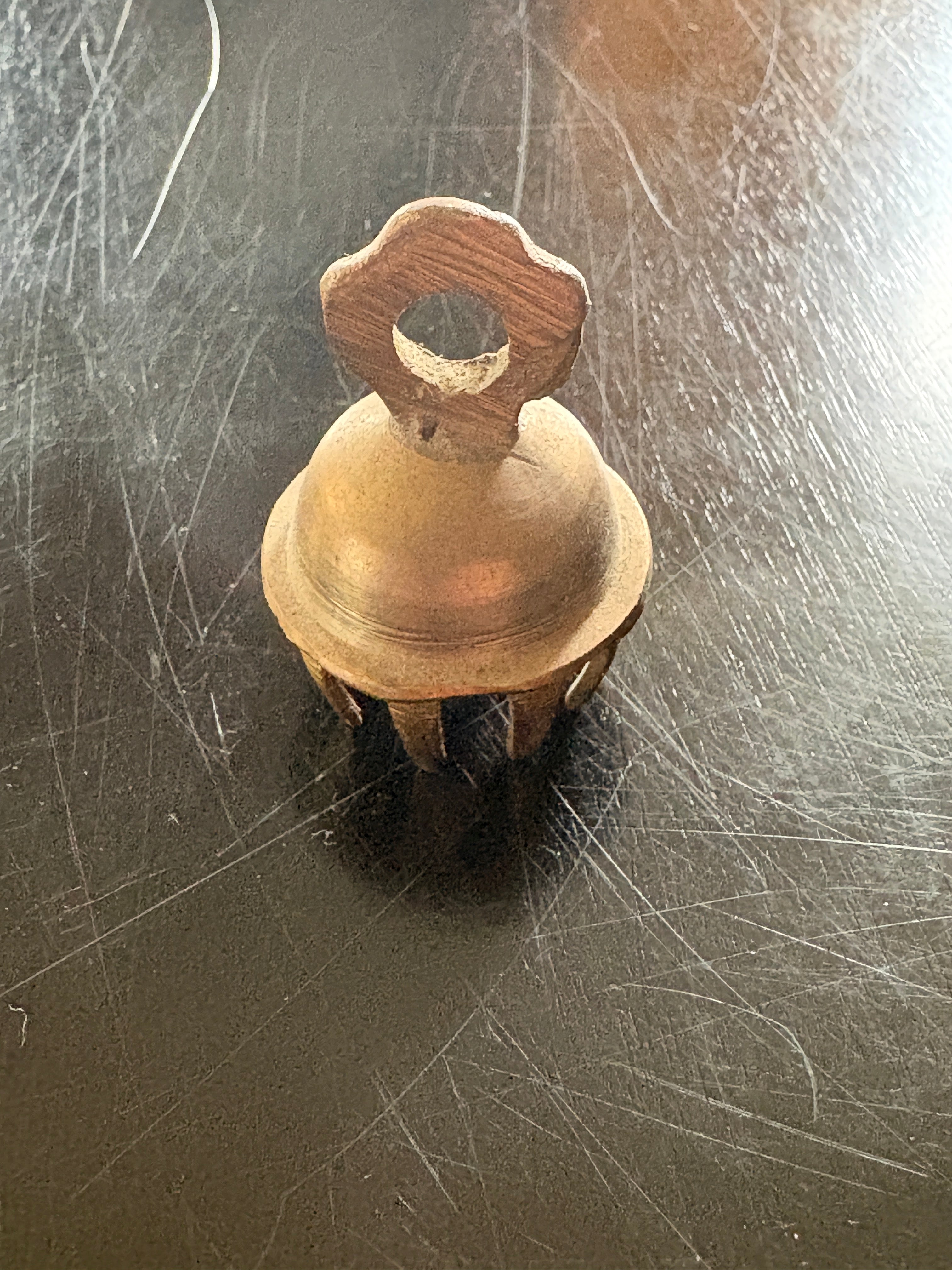 Vintage Miniature Brass Claw Ritual Bell