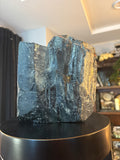 Black Tourmaline cut-base tower number 4, front view