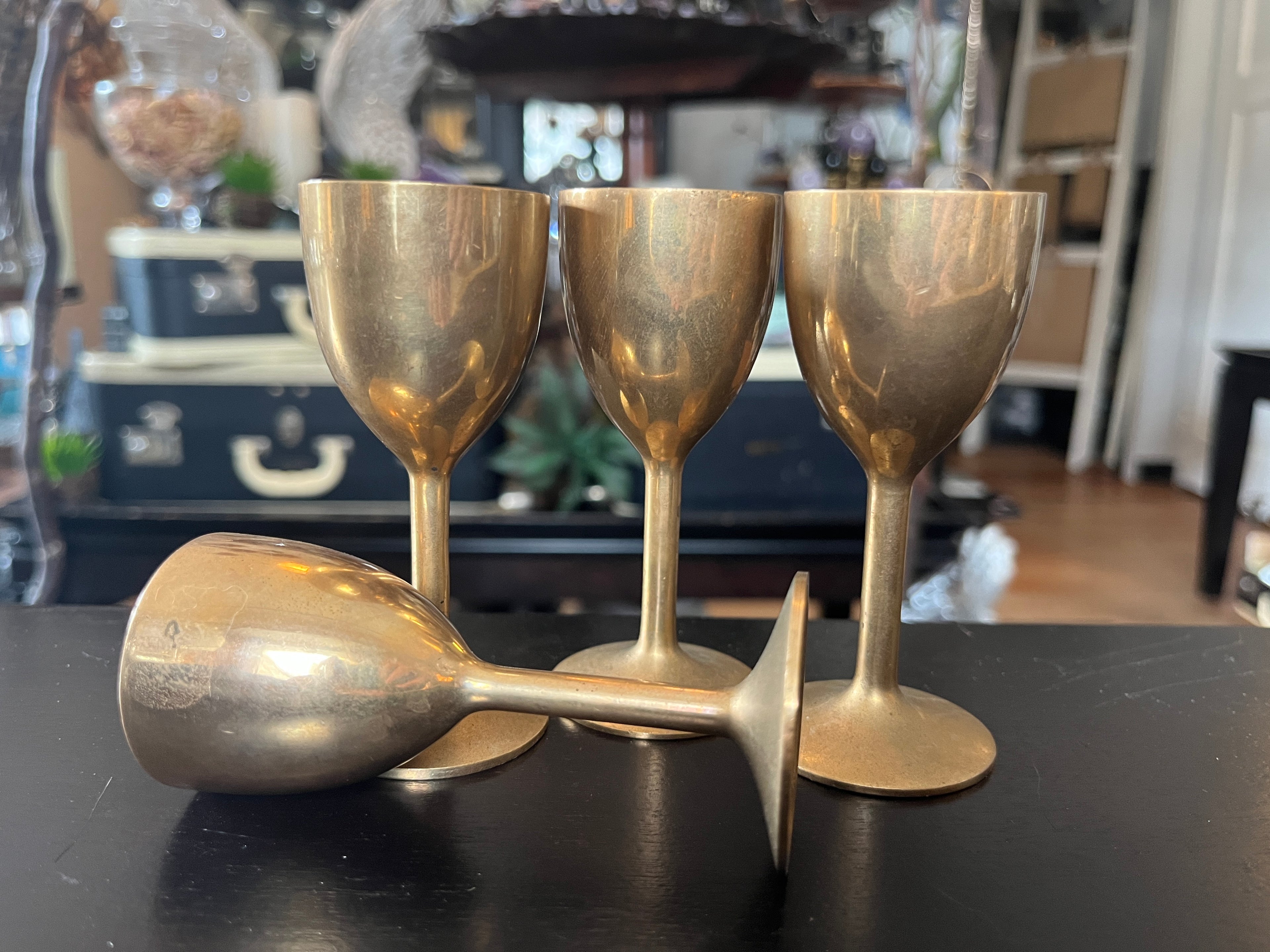 Vintage Brass Chalice 4”