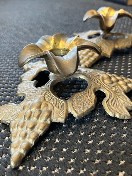 Brass Grape Candle Stick