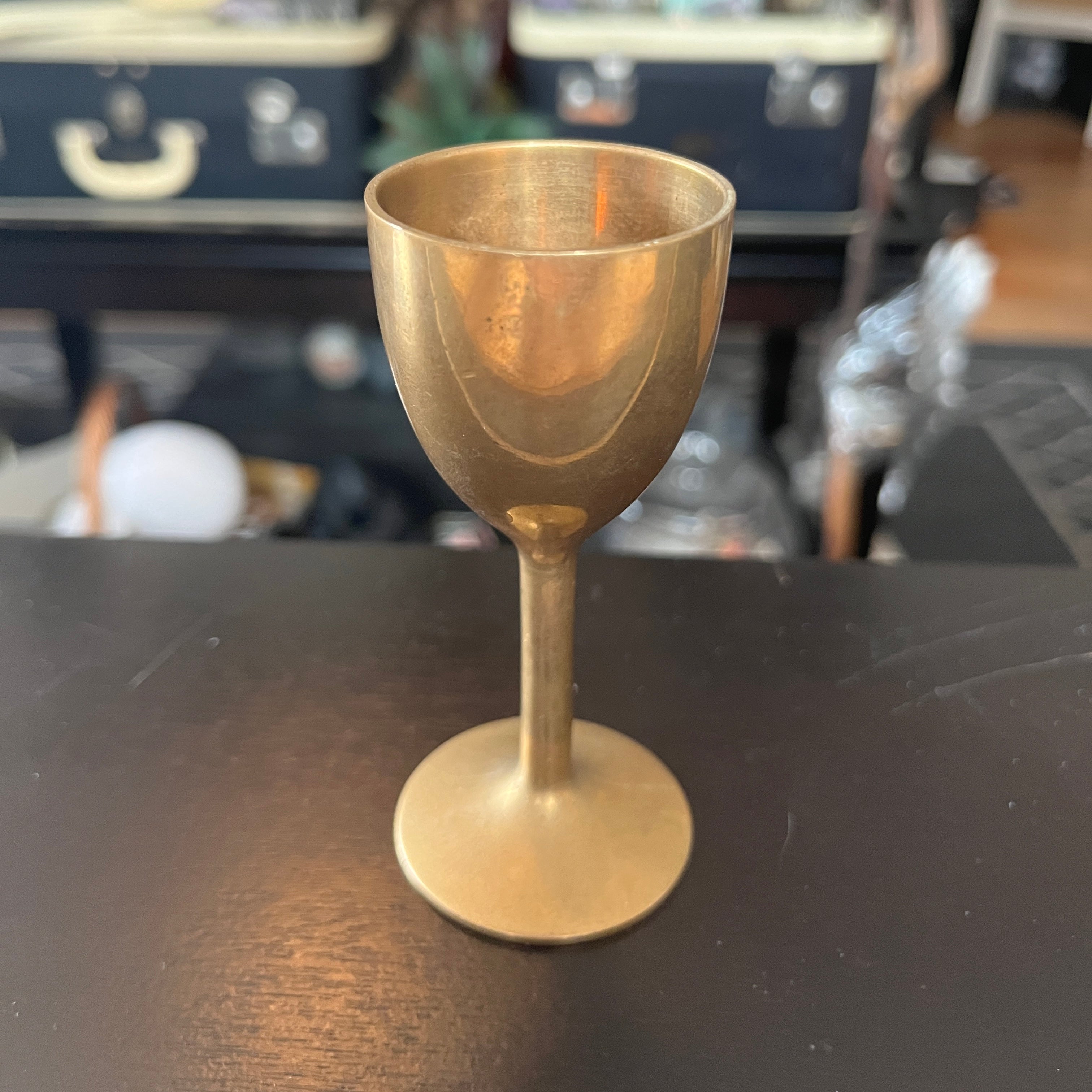 Vintage Brass Chalice 4”