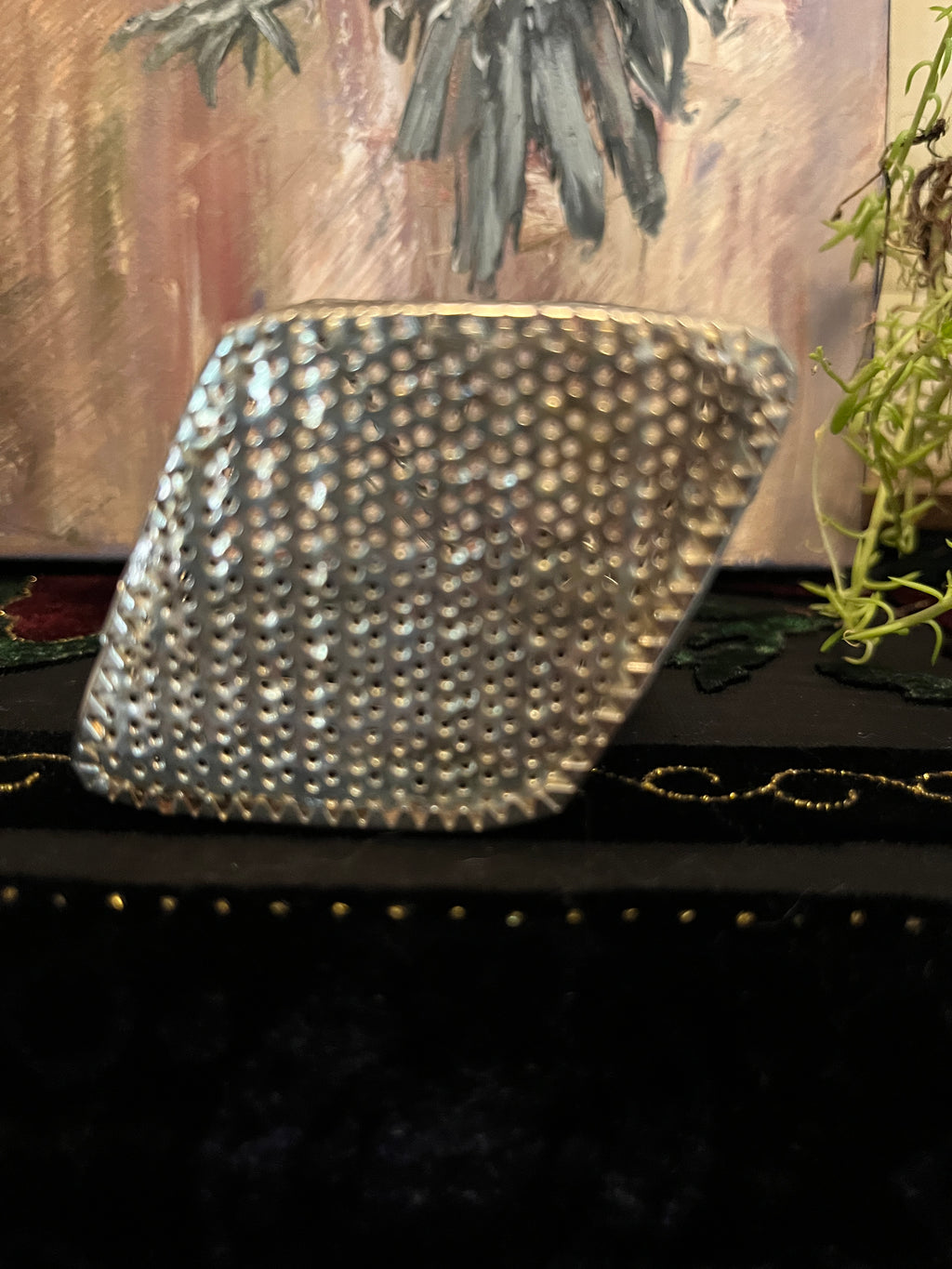 Metal Basket w/ Flowers