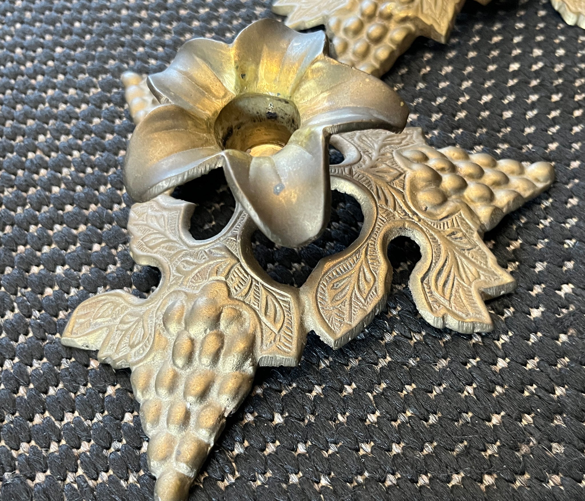 Brass Grape Candle Stick