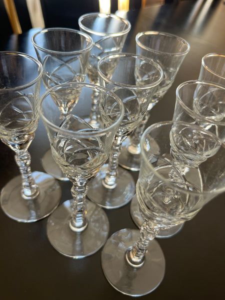 Libbey Rock Cordial 9 pc set