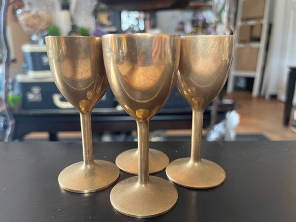 Vintage Brass Chalice 4”