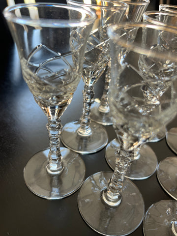 Libbey Rock Cordial 9 pc set